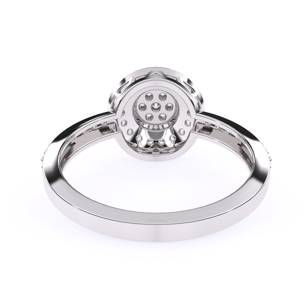 Dazzel Diamond Cluster Fancy Ring